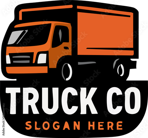 Truck Company Logo with Slogan 3.