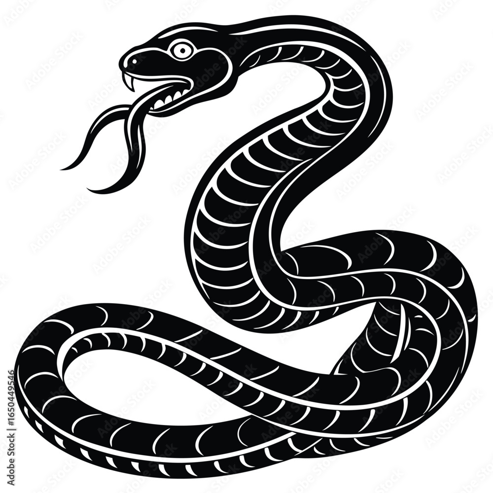 Fototapeta premium Python Silhouette