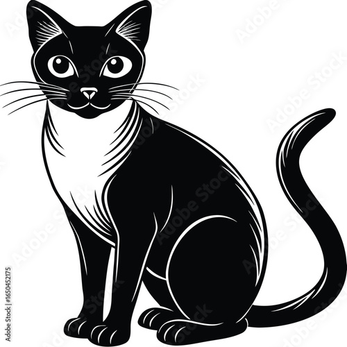 Siamese Cat Silhouette