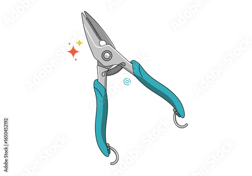 Professional 9 inch long nose pliers with comfortable ergonomic grips for precision work