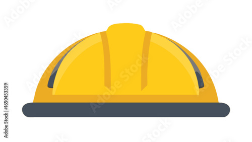 Yellow construction hard hat safety helmet head protection equipment for industrial work site 100 char