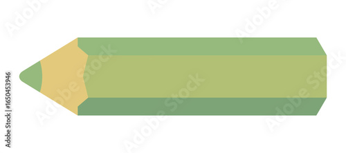Colored pencil icon (green pencil) 