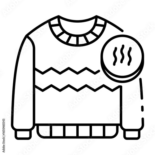 This Sweater icon is suitable for Fall Season, etc.
