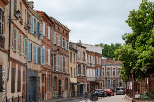 Views of Toulouse, city in southern France, Haute-Garonne department, Occitania region, centre of European aerospace industry with pink red bricks houses, travel destination