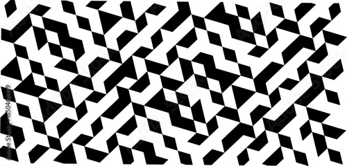 Cubic Geometric Optical Pattern.