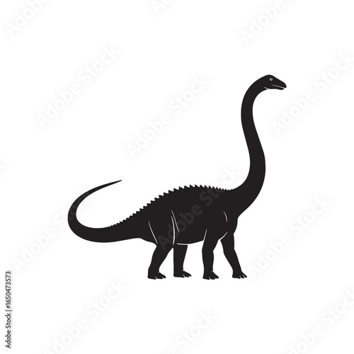 brachiosaurus dinosaur vector illustation