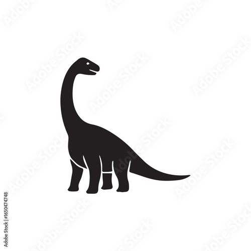 brachiosaurus dinosaur vector illustration