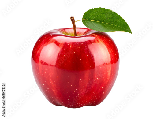 red apple isolated on white