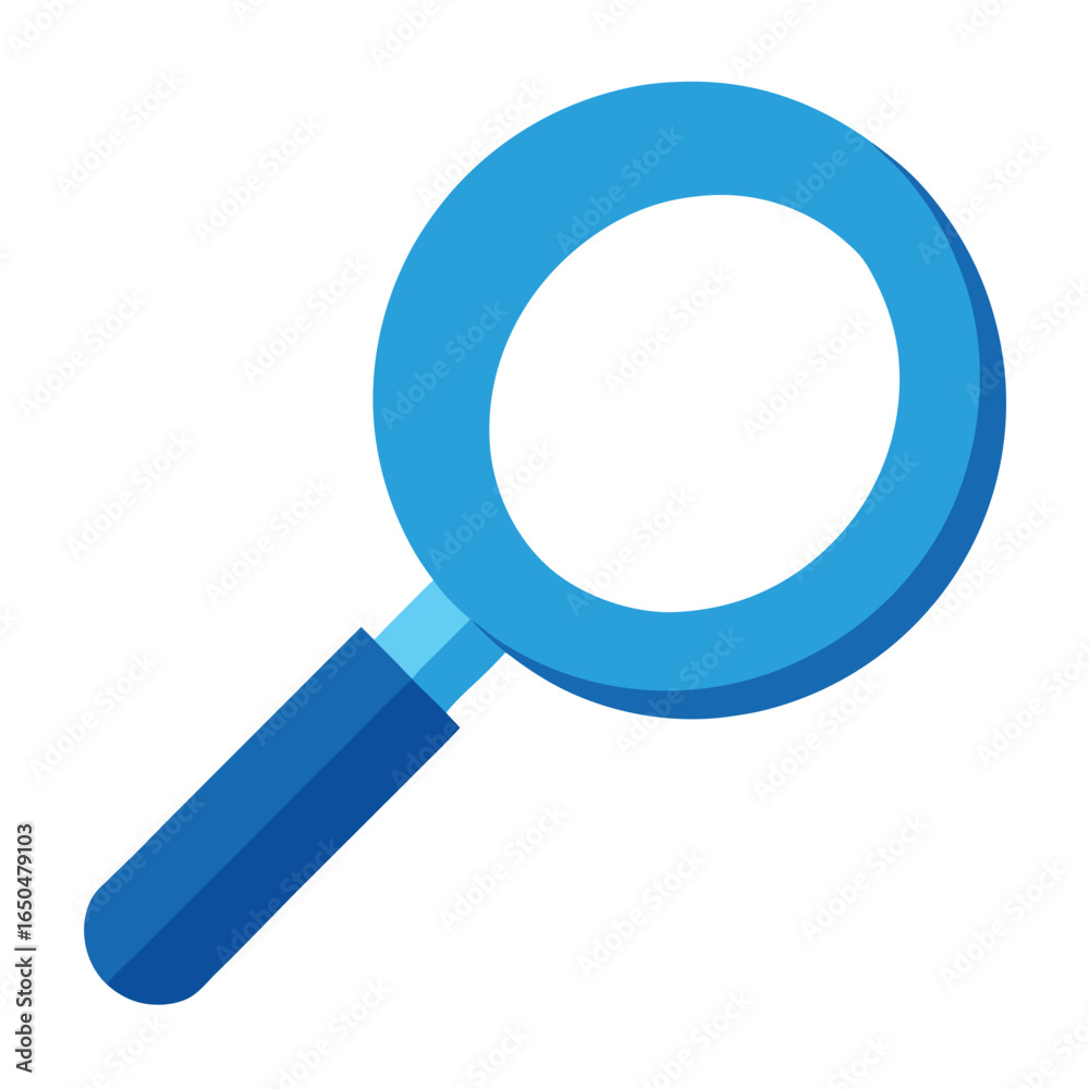 3d magnifying glass icon on white background 3d magnifying glass icon on white background