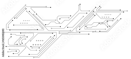 vector illustration of a circuit board
