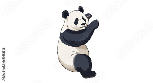 adorable panda bear illustration transparent background perfect for design projects