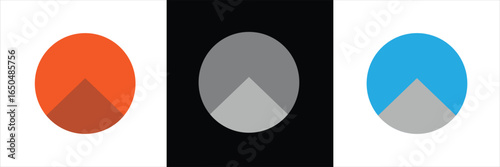 Pie chart set. Circle percentage diagram for application infographic, UI, web design, business presentation, marketing map or download progress vector illustration isolated white background in eps 10.