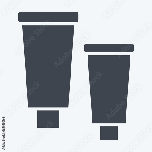 Icon Product. related to Restroom symbol. glyph style. design editable