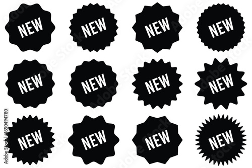 New tag symbol icon, new product, novelty, newest item. new badge vector icon . special offer tag .