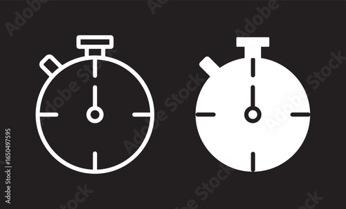 Timeline icon design. simple stroke line vector icon set. Past time line icon vector illustration set. Half hour icon vector editable. black vectors set
