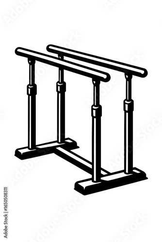 Sturdy Gymnastic Parallel Bars Apparatus for Training and Strength
