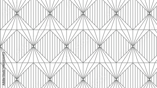 Abstract gray pattern geometric vector seamless ornamental and swatches oriental line texture outline white background