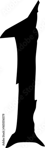 halloween scary number one  1 digit