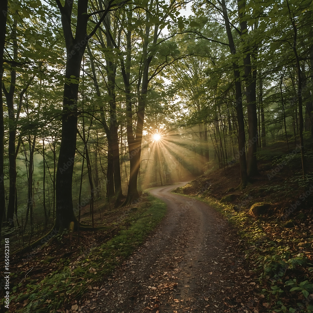 Obraz premium morning in the forest