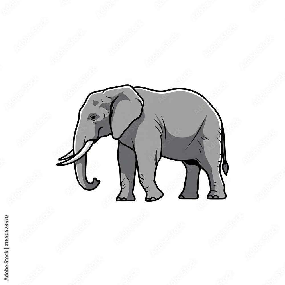 Obraz premium elephant vector illustration