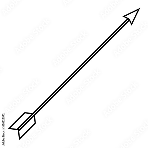 Arrow vector icon. Archery illustration sign. Archer symbol. Bow and arrows logo. Arrow for bow.