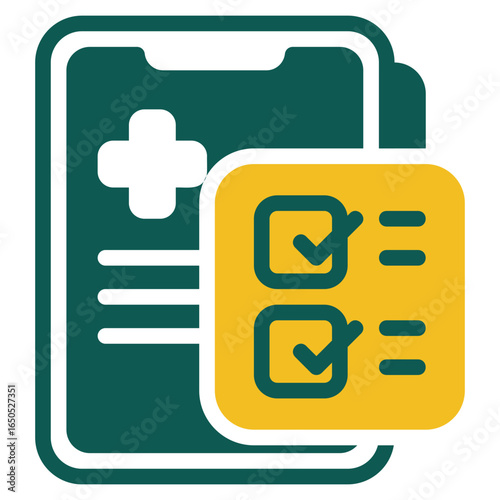 Health app green style icon
