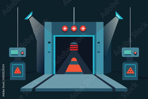 Security Monitoring Chamber Reactive Lighting Scene