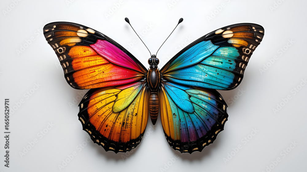 Fototapeta premium butterfly on a white background