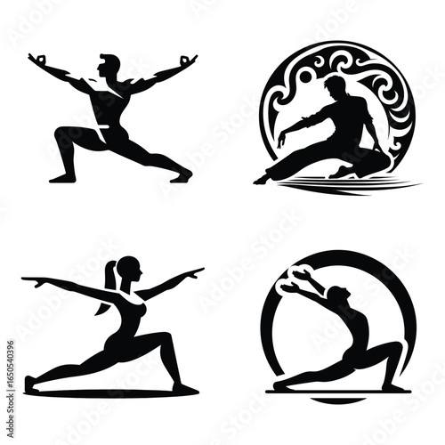 Modern dance iconography dynamic poses