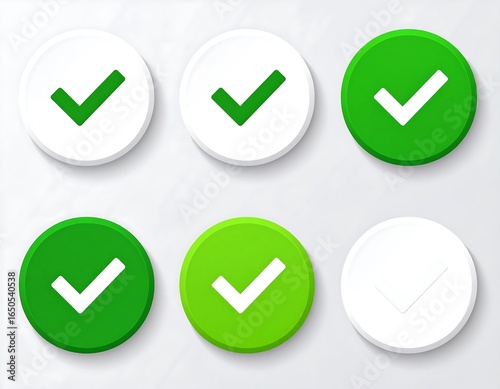 Free Download Set of round checkmark icons - GFXLoad