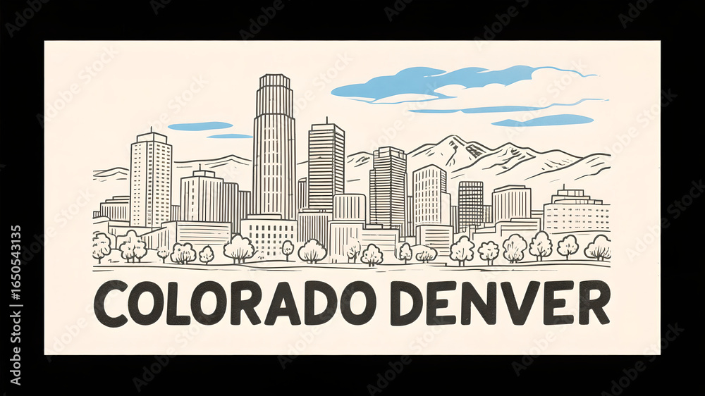 Naklejka premium new york city skyline