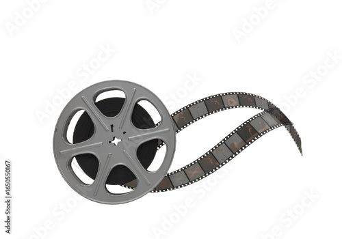 Wallpaper Mural Silver Film Reel – A timeless emblem of cinema’s magic, unfurling stories, emotions, and dreams frame by frame Torontodigital.ca