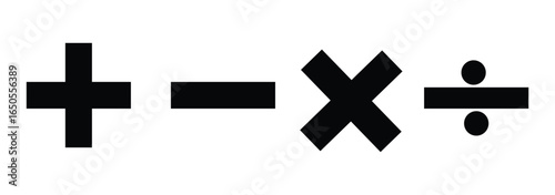 Plus and Minus Symbol, Create and Remove Icon Vector
