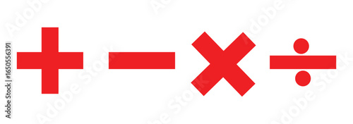 Plus and Minus Symbol, Create and Remove Icon Vector
