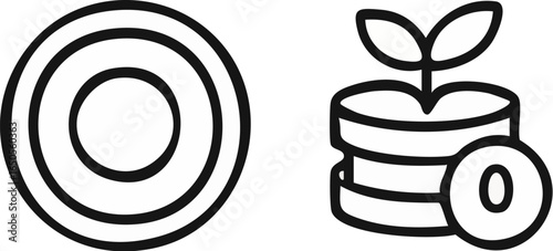 Investment Growth Target Icon.