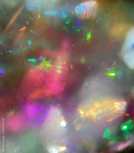 abstract background with colorful lights jewelry crystal diamond sparkles texture	
