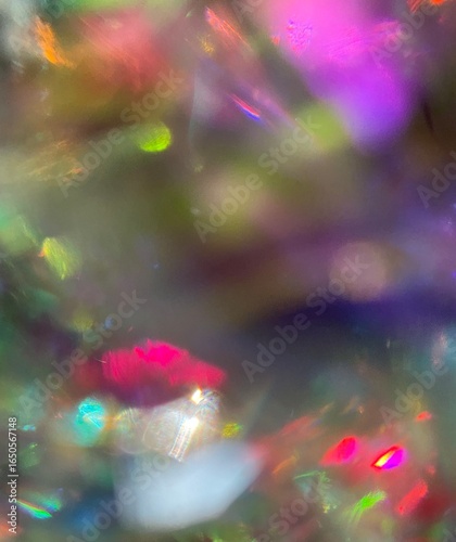abstract background with colorful lights jewelry crystal diamond sparkles texture	
