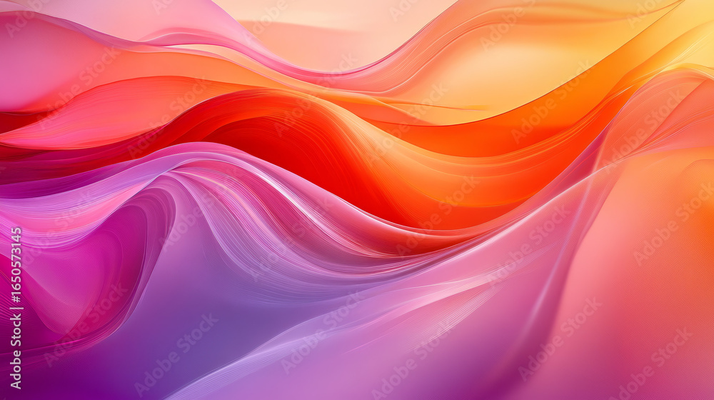 Obraz premium Abstract vibrant flowing colors (1)