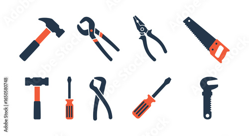 Collection of essential hand tools for construction and home repair projects