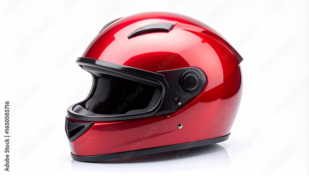 Fototapeta premium motorcycle helmet isolated on white