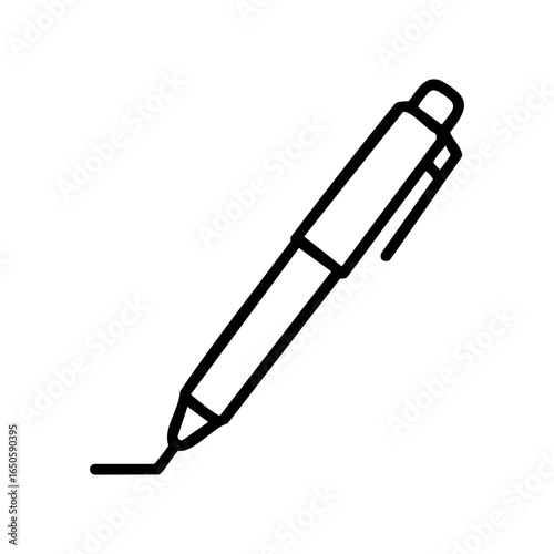 Black ink pen illustration