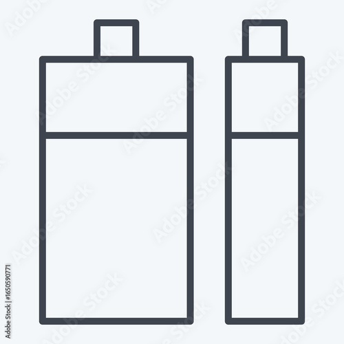 Icon Battery. related to Waste Sorting symbol. line style. design editable
