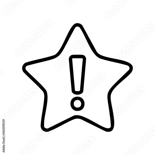 Outlined star with light bulb icon inside