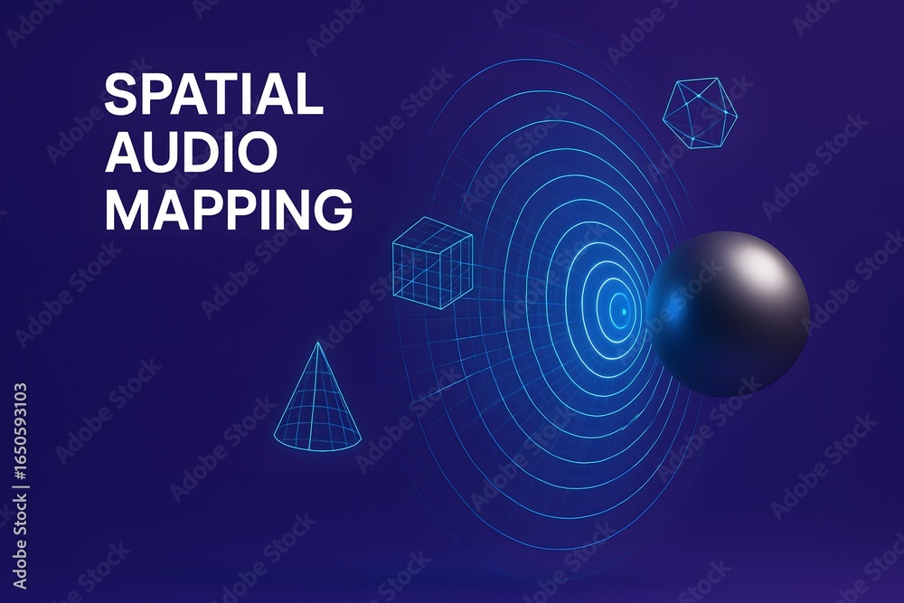 Obraz premium Holographic Sound Wave Visualization for Audio Technology
