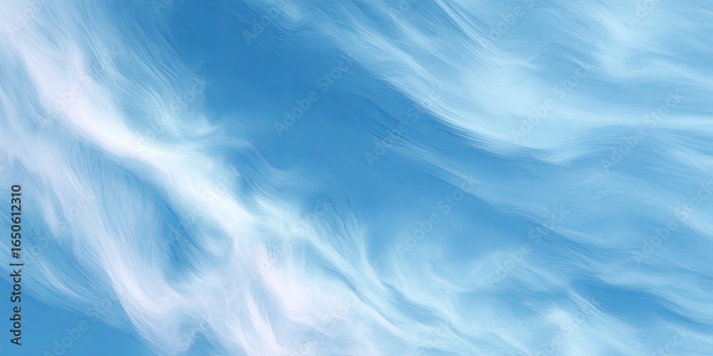 Fototapeta premium Light Blue Abstract Background with Soft Brush Strokes and Cloud-like Texture for Design Projects and Digital Art