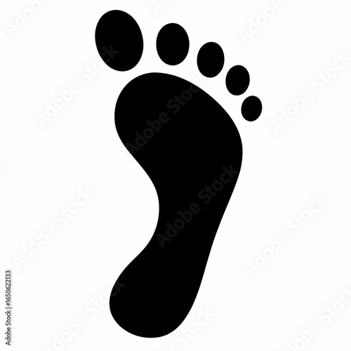 Silhouette Footprint Vector