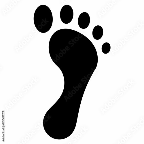 Silhouette Footprint Vector