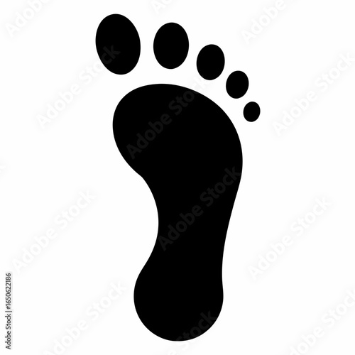 Silhouette Footprint Vector