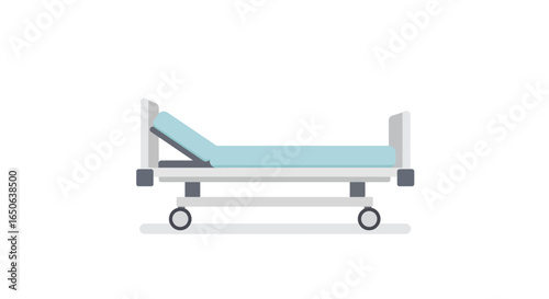 Medical Hospital Bed on Wheels for Patient Care and Healthcare Settings