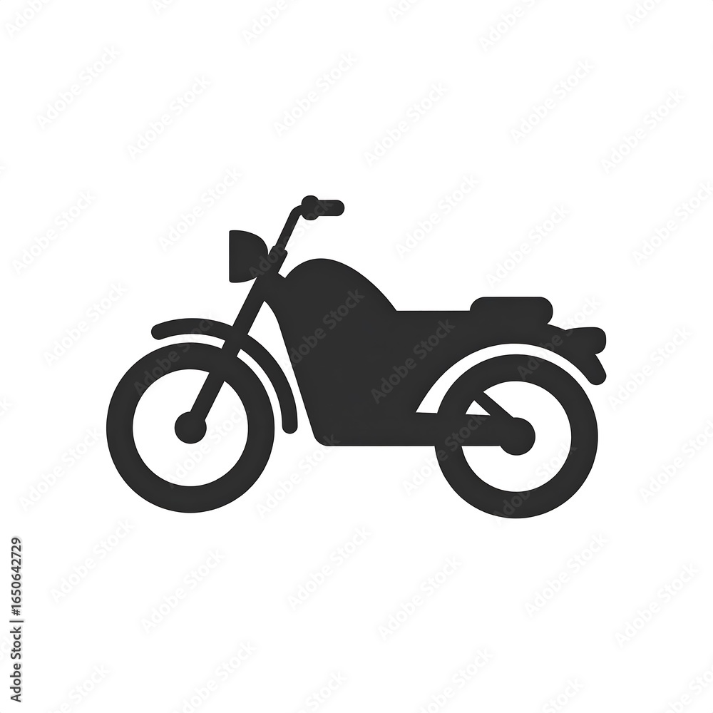 Fototapeta premium Silhouette of a motorcycle (1)